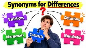 synonyms for differences