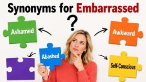 synonyms for embarrassed