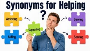 synonyms for helping
