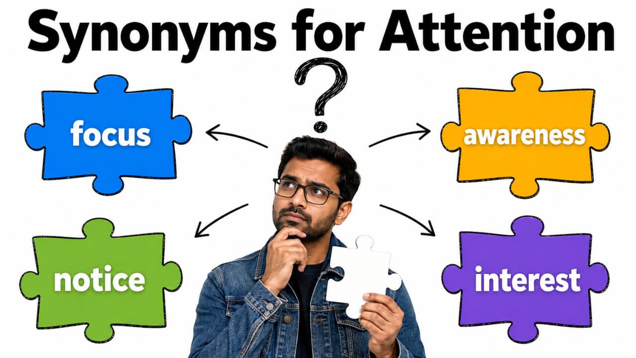 synonyms for attention