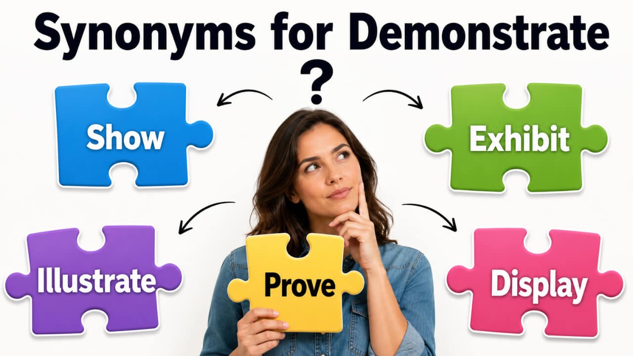 synonyms for demonstrate