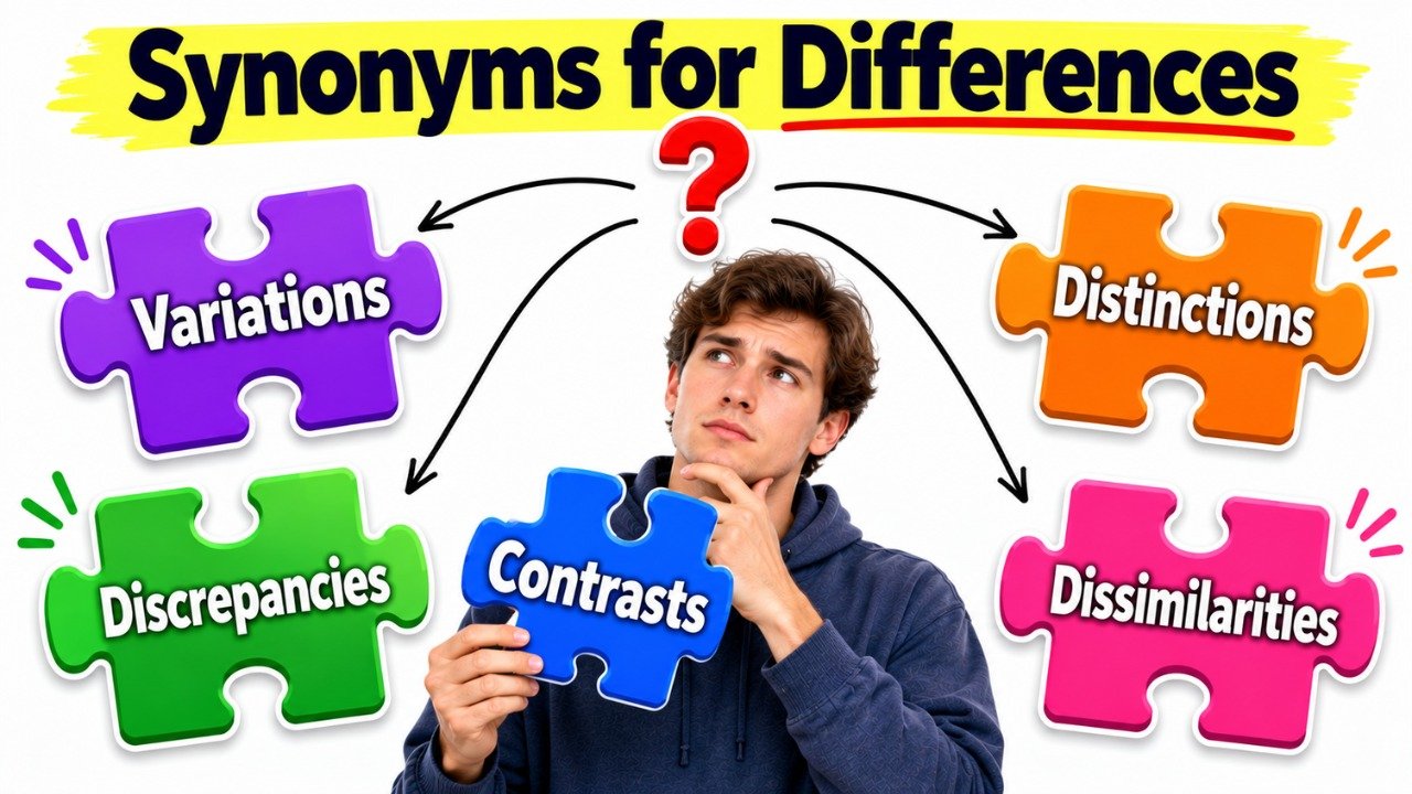 synonyms for differences