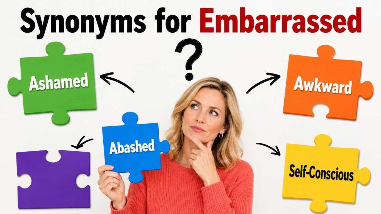 synonyms for embarrassed