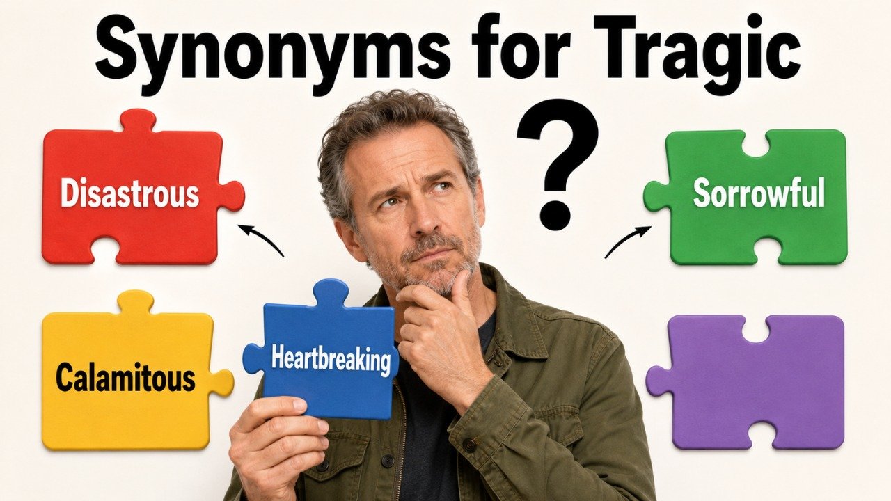 synonyms for tragic