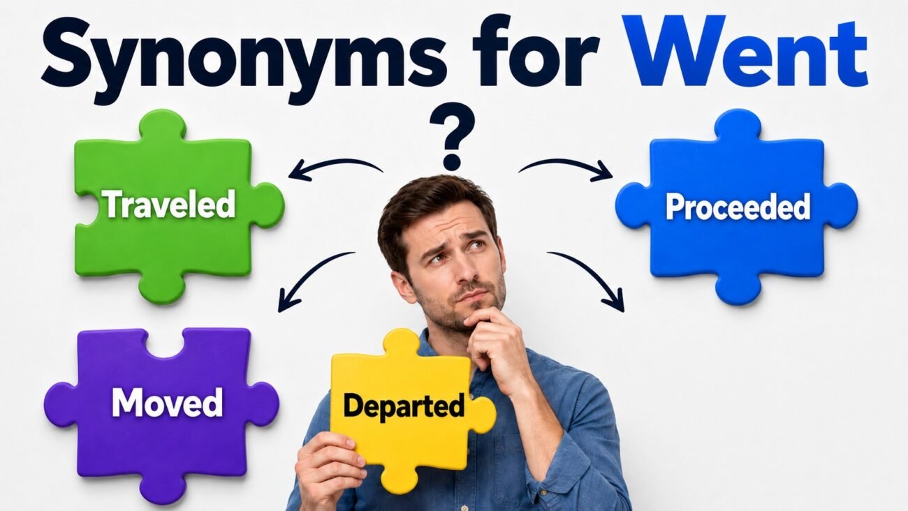 synonyms for went