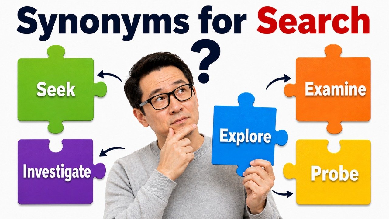 synonyms for search