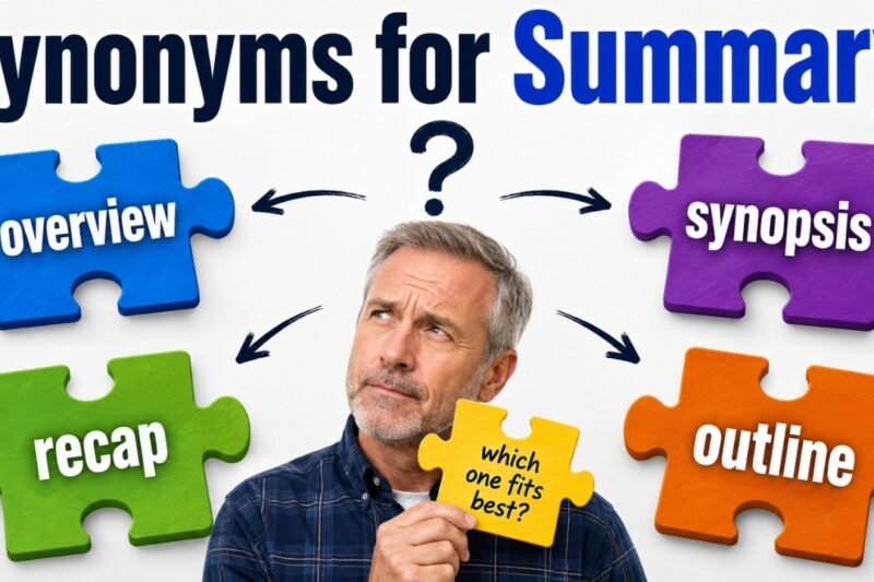 synonyms for summary