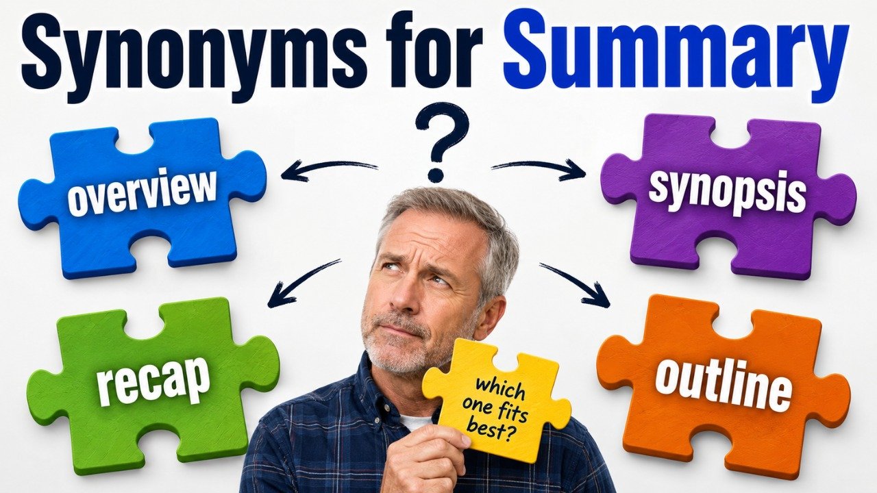 synonyms for summary